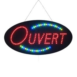 LED Ouvert Sign, 19"x9.5"