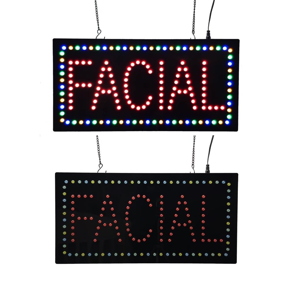 LED Facial Sign, 19"x9.5" - Image 3