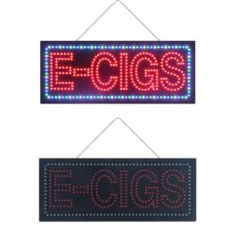 LED E-Cigs Sign, 32″×13″