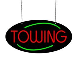 LED Towing Neon Sign, 20″x10″