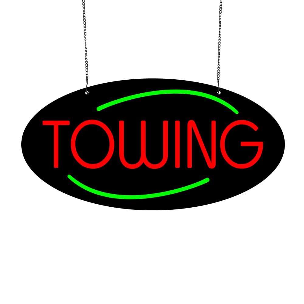 LED Towing Neon Sign, 20"x10"