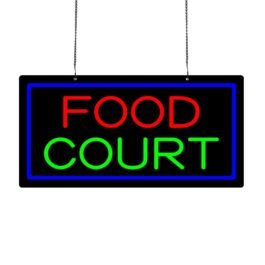 LED Food Court Neon Sign, 20″x10″