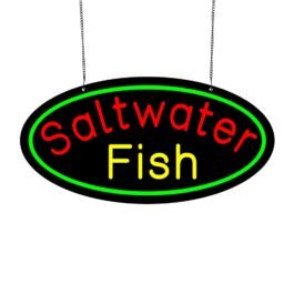 LED Saltwater Fish Neon Sign, 24″x12″