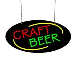 LED Craft Beer Neon Sign, 20″x10″