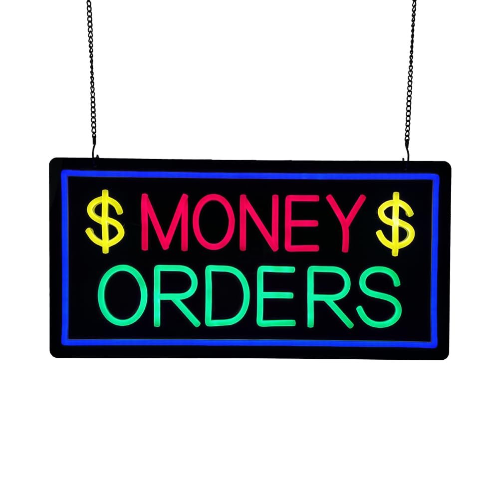 LED Money Transfer Neon Sign, 20"x10" - Image 4