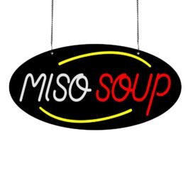 LED Miso Soup Neon Sign, 20″x10″