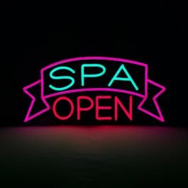 LED SPA Open Neon Sign, 20″x10″