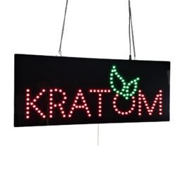 LED Kratom Dot Sign, 27″x11″