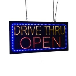 LED Drive-Thru Open Sign, 24″x12″