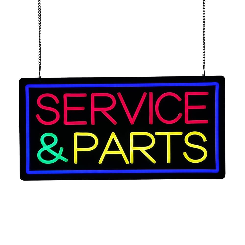 LED Service Parts Neon Sign, 20"x10" - Image 2