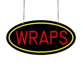 LED Wraps Neon Sign, 16″x8″