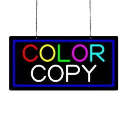 LED Color Copy Neon Sign, 20″x10″