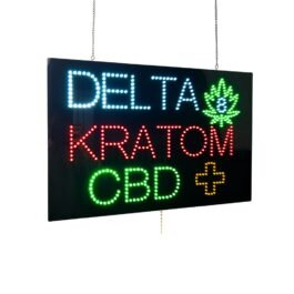 LED Kratom CBD Sign, 24″x16″