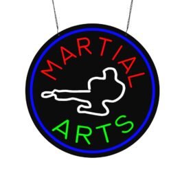 LED Martial Arts Neon Sign, 20″×20″