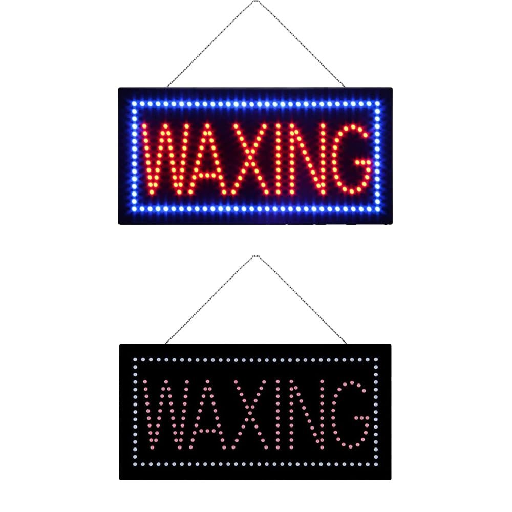LED Waxing Sign, 19"x9.5" - Image 3