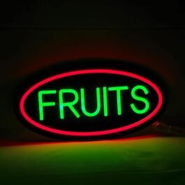 LED Fruits Neon Sign, 16″x8″