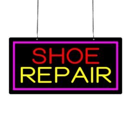 LED Shoe Repair Neon Sign, 20″x10″