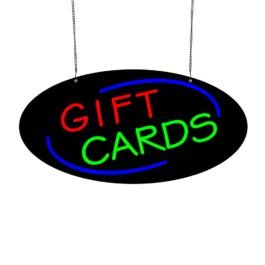 LED Gift Cards Neon Sign, 20″x10″