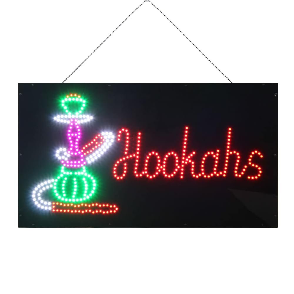 LED Hookah Dot Sign, 31"x17"