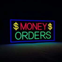 LED Money Transfer Neon Sign, 20″x10″