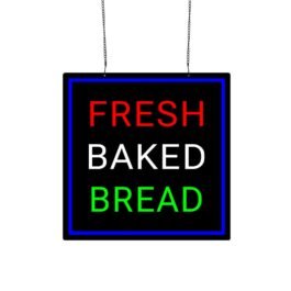 LED Fresh Baked Bread Neon Sign, 16″×16″