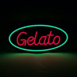LED Gelato Neon Sign, 16″x8″