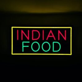LED Indian Food Neon Sign, 20″x10″