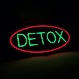 LED Detox Neon Sign, 16″x8″