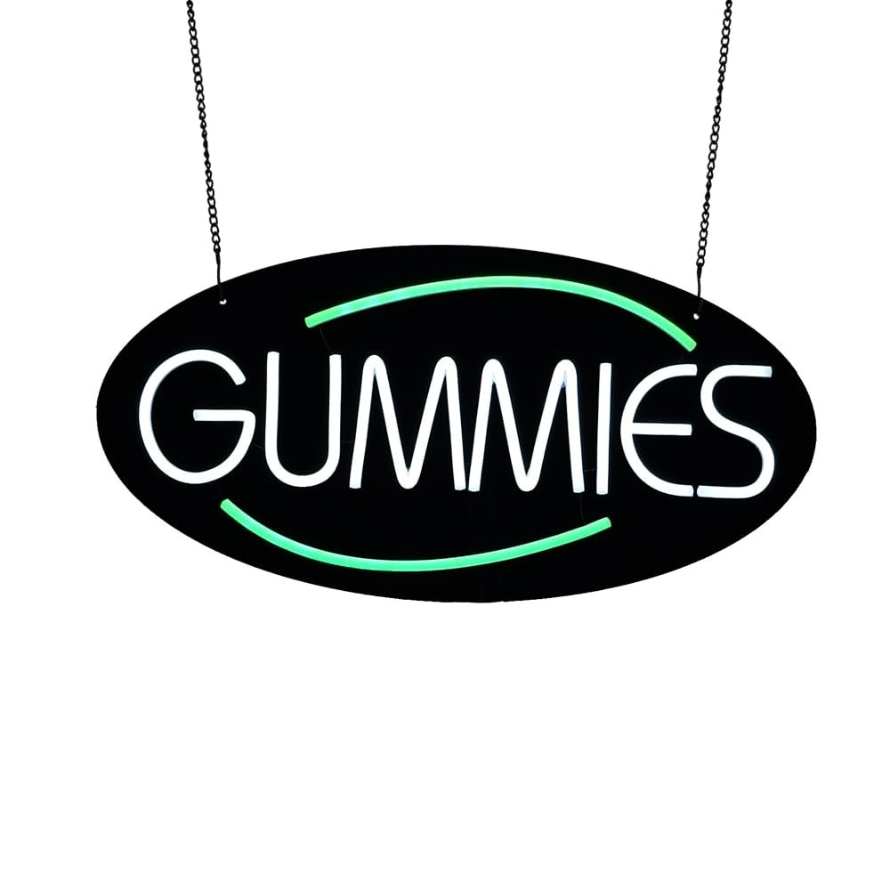 LED Gummies Neon Sign, 20"x10" - Image 3