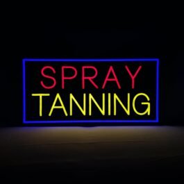 LED Spray Tanning Neon Sign, 24″x12″