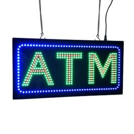 LED ATM Sign for Banks and Shops, 19″x9.5″