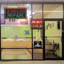 LED Jewelry Repair Neon Sign, 24″x12″