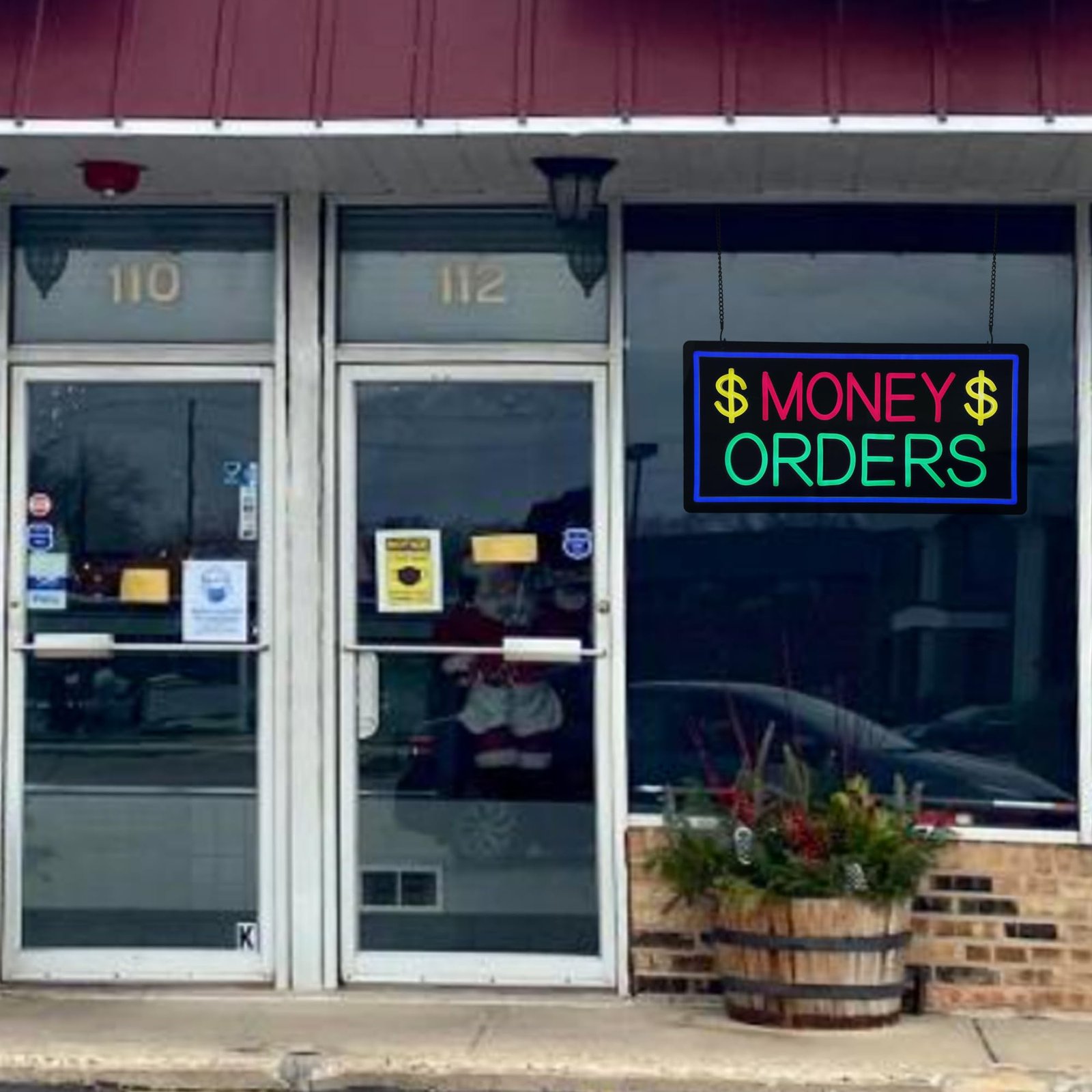LED Money Transfer Neon Sign, 20"x10" - Image 2