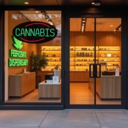 LED Cannabis Neon Sign, 20″x10″