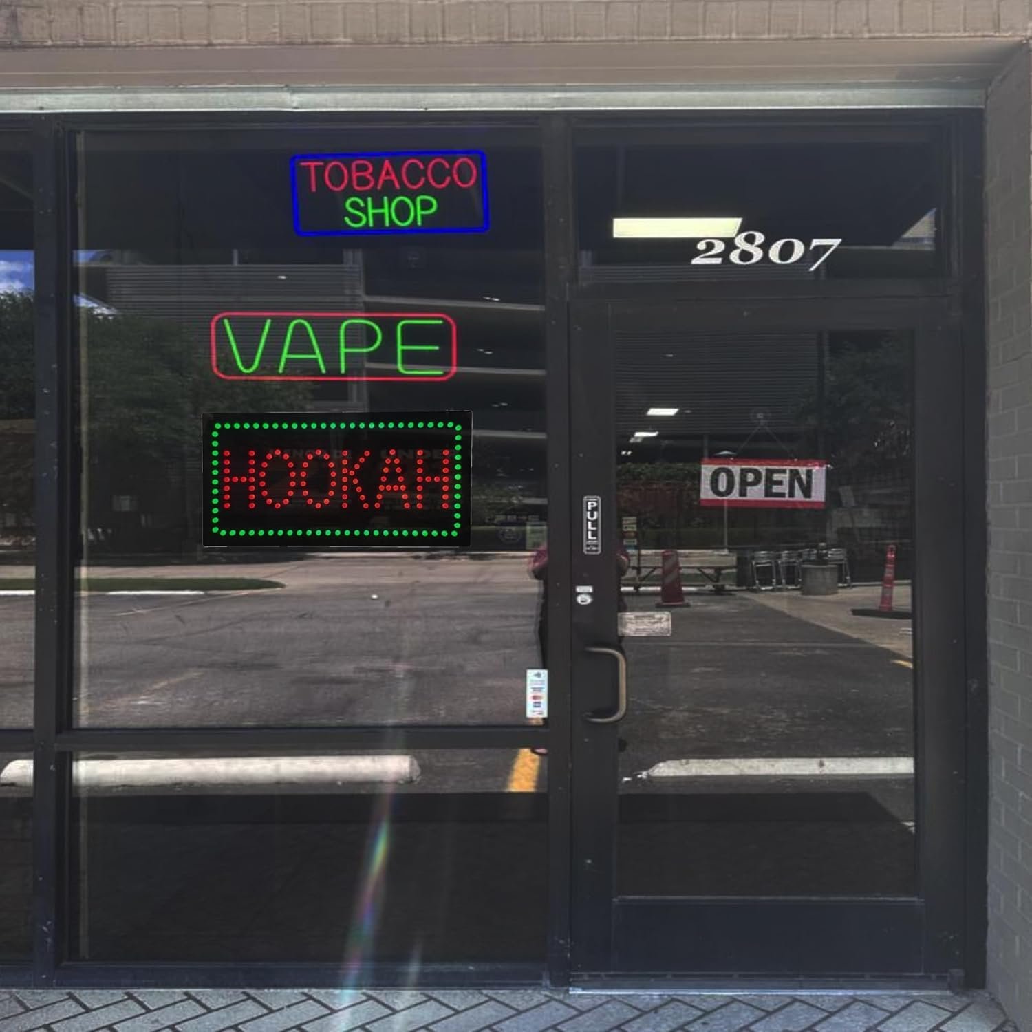 LED Hookah Dot Sign, 19"x9.5" - Image 2
