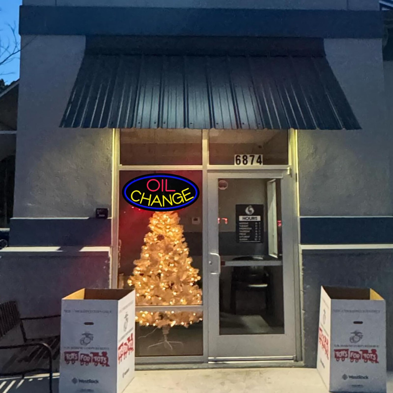 LED OIL Change Neon Sign, 20"x10" - Image 2