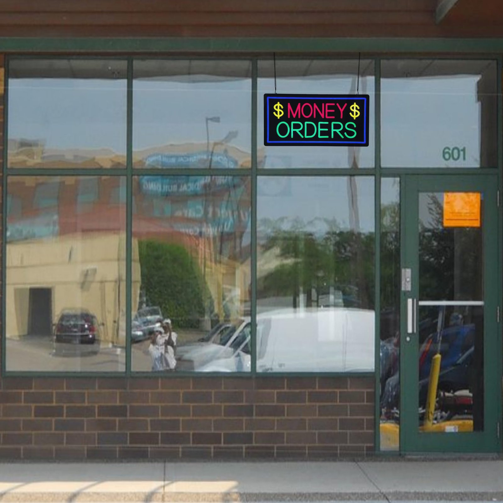 LED Money Transfer Neon Sign, 20"x10" - Image 3
