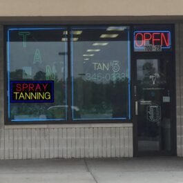 LED Spray Tanning Neon Sign, 24″x12″