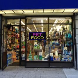 LED Pet Food Neon Sign, 20″x10″