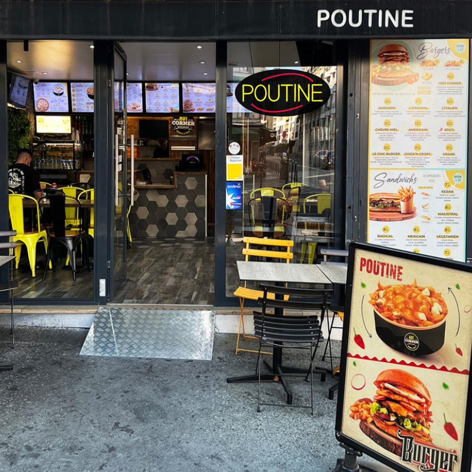 LED Poutine Neon Sign, 20"x10" - Image 2