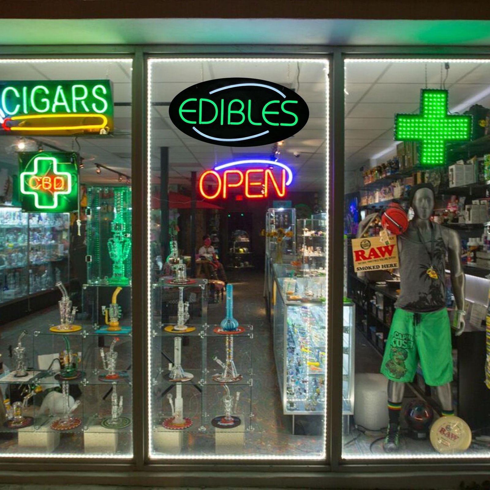 LED Edibles Neon Sign, 20"x10" - Image 2
