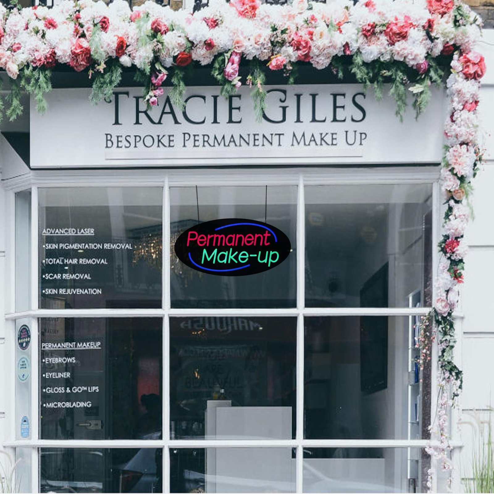 LED Permanent Make-up Neon Sign, 24"x12" - Image 2