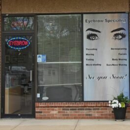 LED Eyebrow Dot Sign, 19″x9.5″