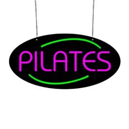 LED Pilates Neon Sign, 20″x10″