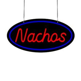 LED Nachos Neon Sign, 16″x8″