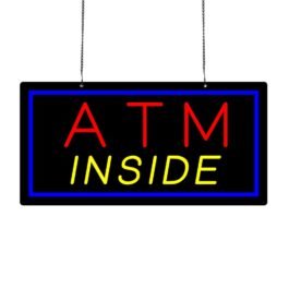 LED ATM Inside Neon Sign, 20″x10″
