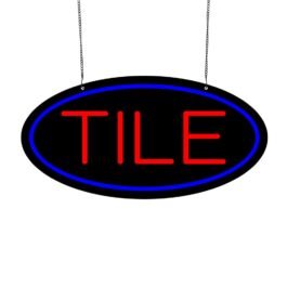 LED Tile Neon Sign, 20″x10″