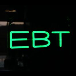 LED EBT Neon Sign, 12″x6″