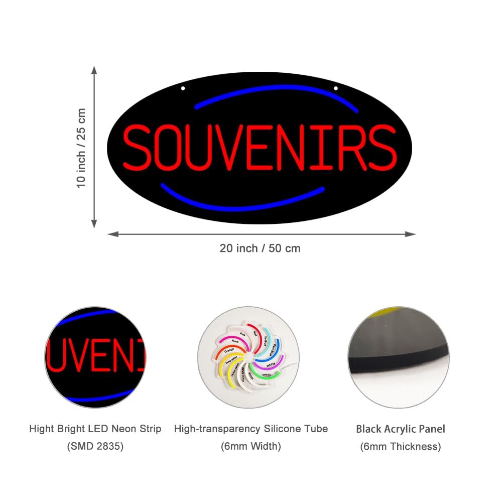 LED Souvenirs neon Sign, 20"x10" - Image 3
