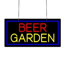 LED Beer Garden Neon Sign, 20″x10″